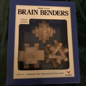Cardinal Brain Benders 3 Wood Puzzles